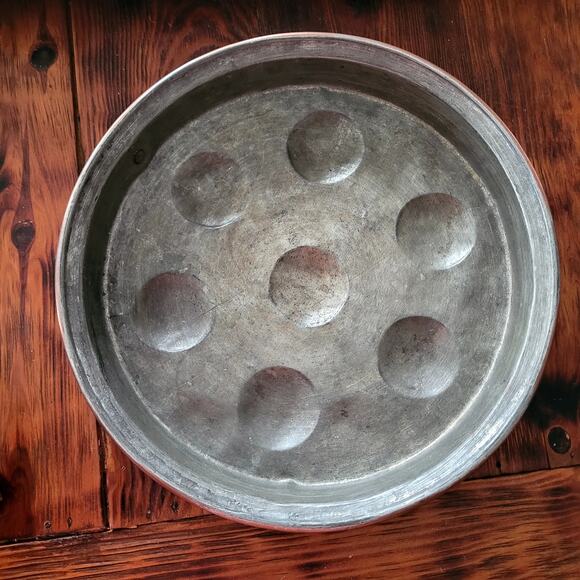 Antique Copper Egg Poacher Escargot 12" - Picture 4 of 6